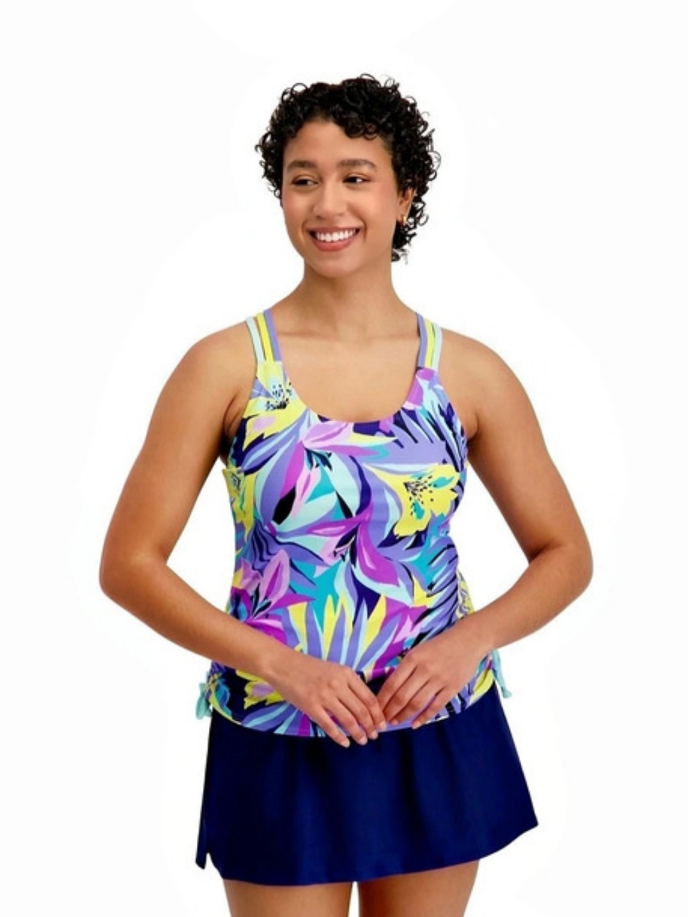 NWT ZeroXposur Missy Floral One-Piece Swimsuit Size XL New With Tag